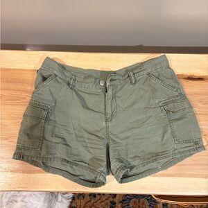 Olive Green Women's Cargo Shorts